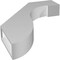 Ekena Millwork 3-in. W x 18-in. D x 24-in. H Del Monte Architectural Grade PVC Knee Brace BRCP03X18X24DEL - alternate 3